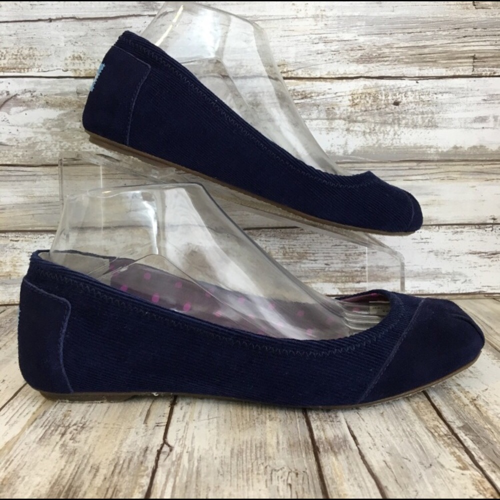 TOMS Corduroy Ballet Flats Size 8